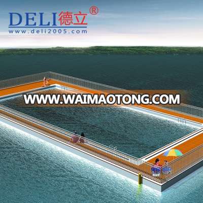 Floating HDPE outdoor mobi swimming pool design